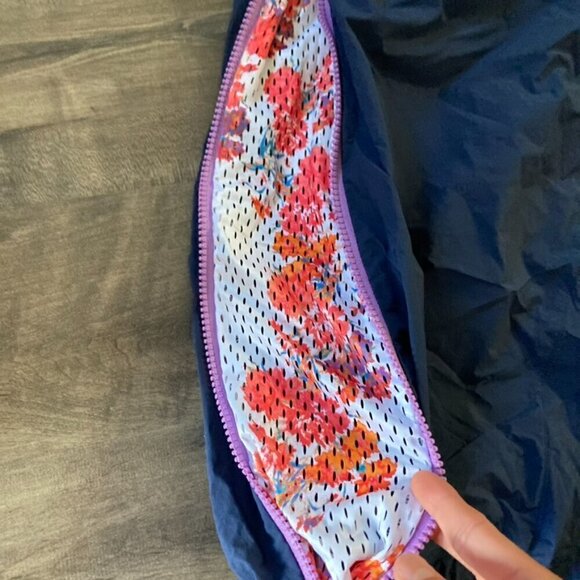 NWT Free People Movement Three Pointer Track Pants Navy Floral Sz XL - Picture 6 of 10